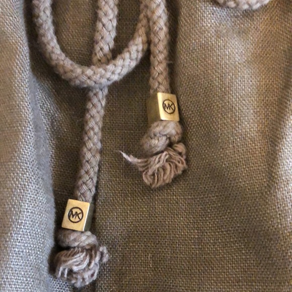 Michael Kors olive green 100% linen utility style shorts Sz 10 😍 - Picture 6 of 10